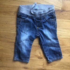 Gap 6-12M Pull On Stretch Waist Blue Jeans